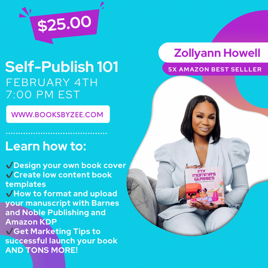 Booksbyzee Self-publishing workshop